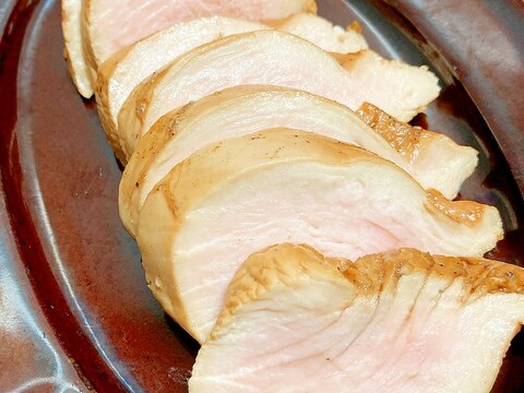 低温調理●鶏むね肉のサラダチキン仕立て黒酢味